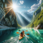 Kayaking in River Soca, Slovenia